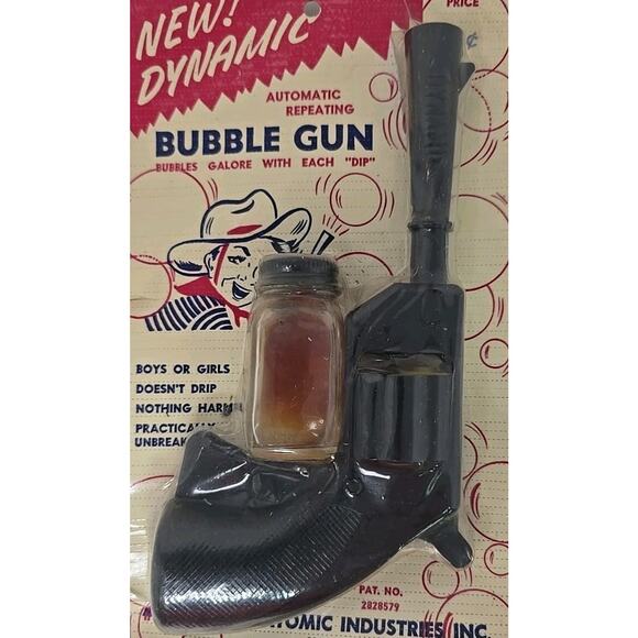 1958 Dynamic Atomic Industries Bubble Gun Water Black Rare Sealed U132 - Picture 2 of 6